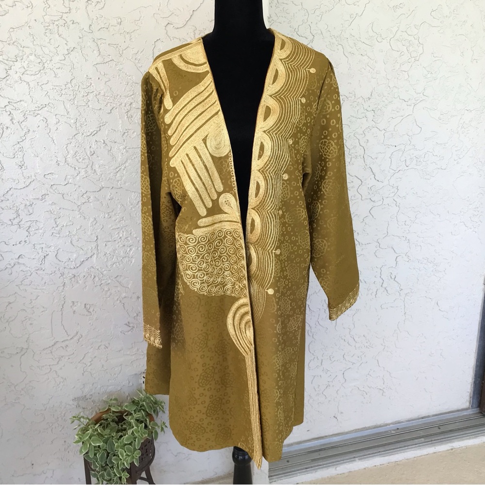 ✨The African Village Gold Kimono/Kaftan, SzXL